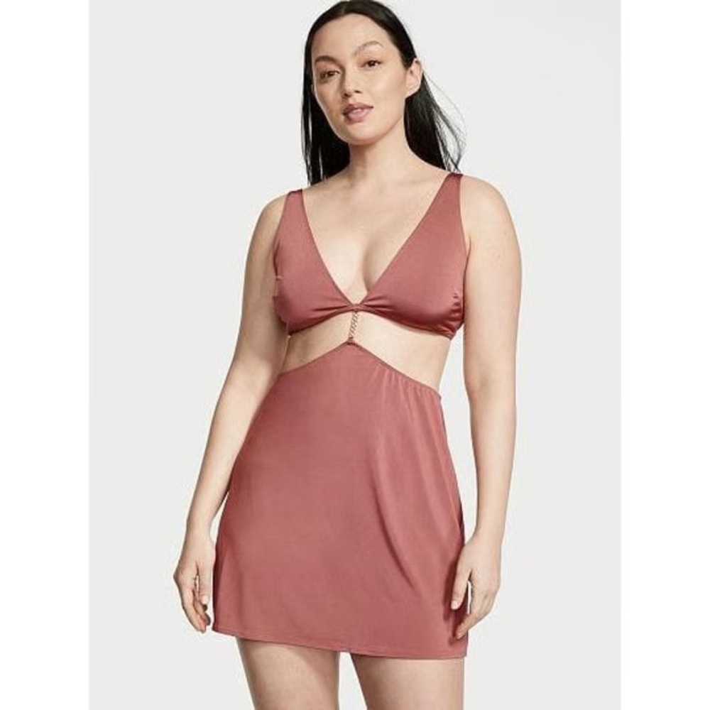 Victoria’s Secret Small Sexy Chain Cutout Mauve Dress